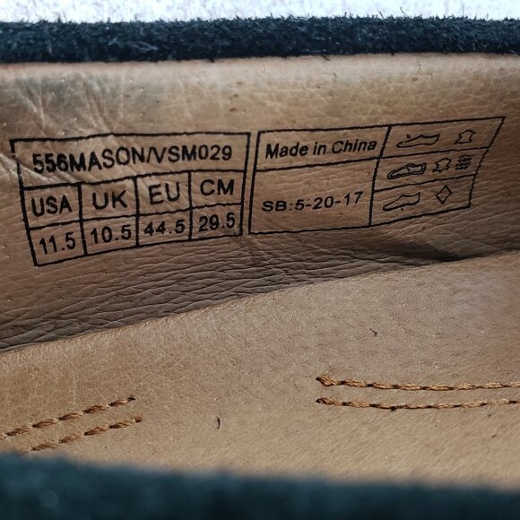 VIONIC Mens Mason Loafer Shoes Black Suede Horsebit Moccasins size 11.5 Comfort - Picture 7 of 10